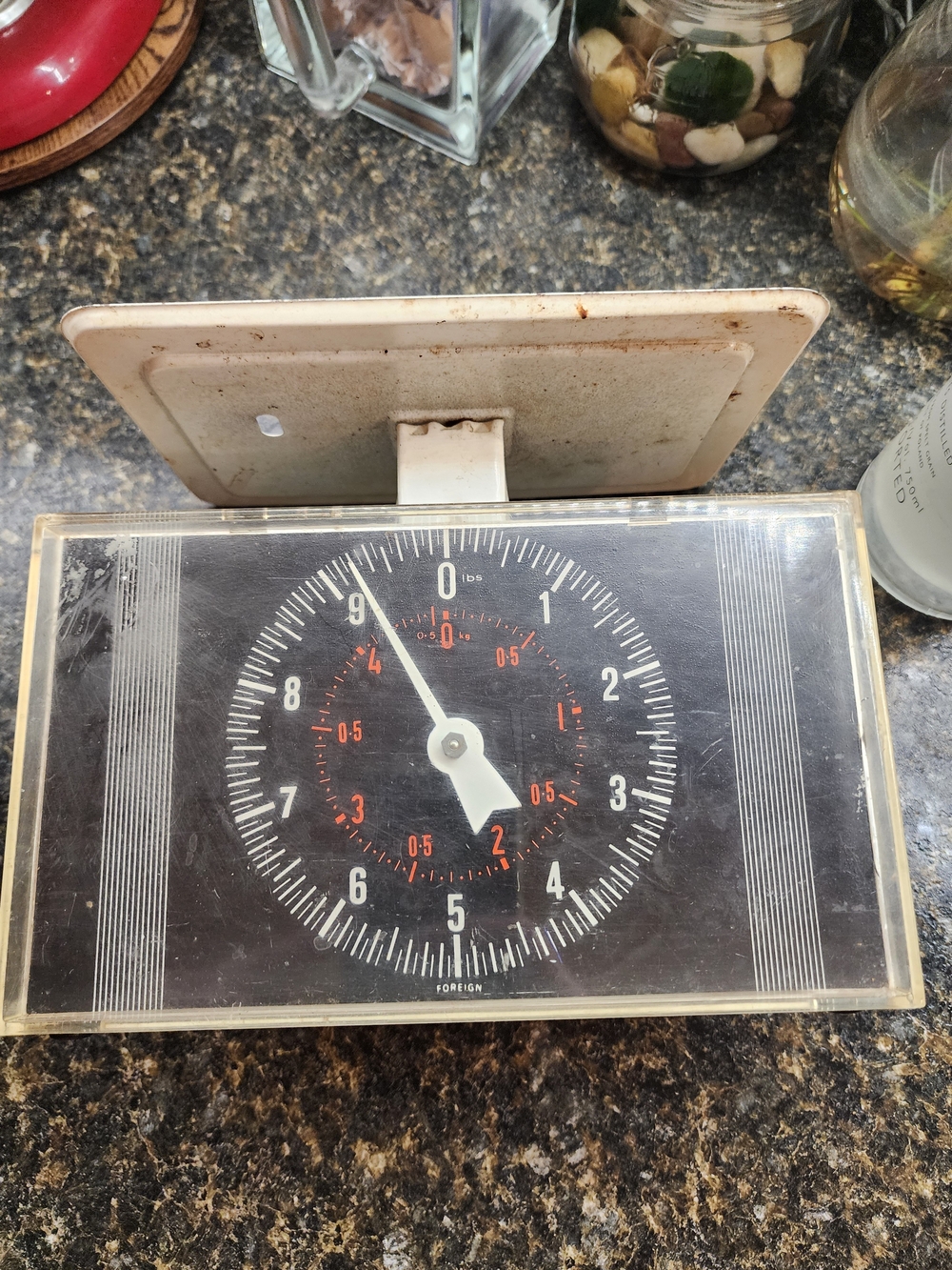 Vintage Black Kitchen Scale Display - Unbranded